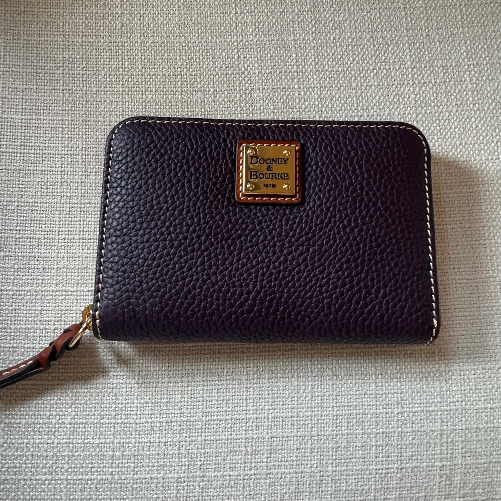 Dooney & Bourke Purple Leather Wallet